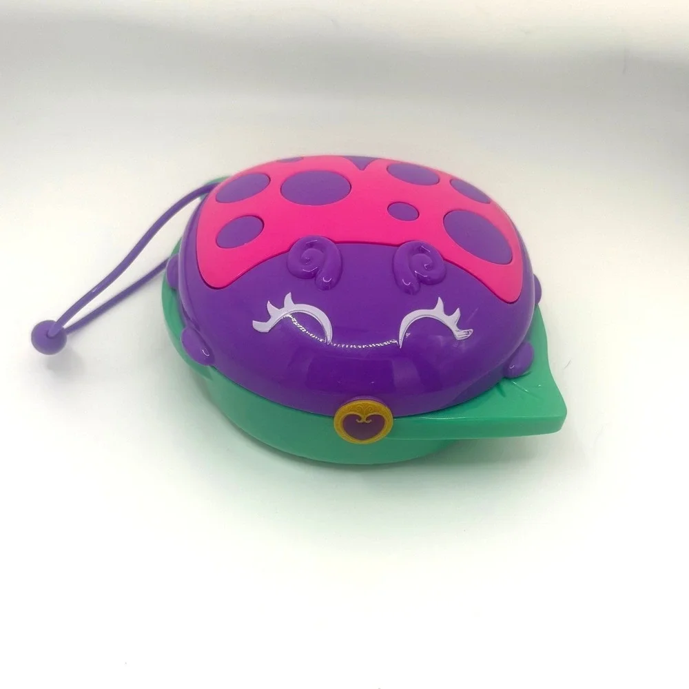 Polly Pocket Lil Ladybug Garden Compact Playset Mattel Purple Pink Green GKJ48